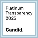 Platinum Transparency 2025 Candid. In black san serif font on white background with light blue trimming.